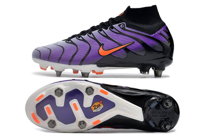 nike air zoom mercurial superfly 9 elite metal-sg purple/black