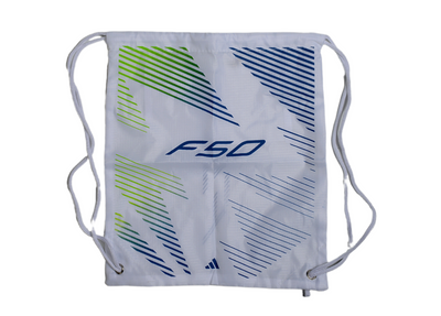 Adidas F50 White & Blue Football Drawstring Bag