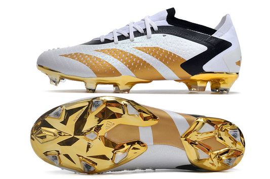 adidas predator elite fg in white/gold/black