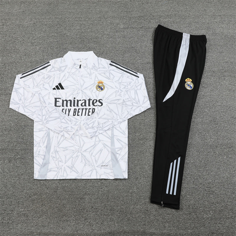 Real Madrid 24/25 Tracksuit - White
