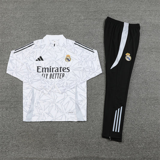 Real Madrid 24/25 Tracksuit - White