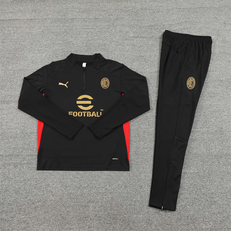 AC Milan 24/25 Tracksuit - Black