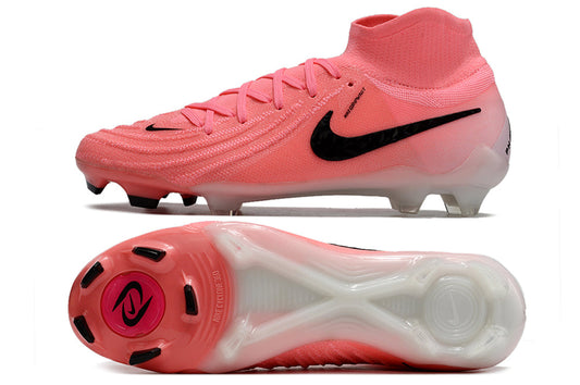 nike phantom elite, pink/white, available in FG and turf.