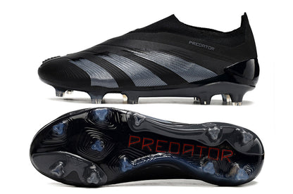 adidas predator elite fg laceless in full black