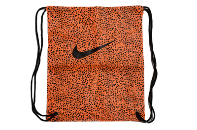 Nike Orange Dotted Football Drawstring Bag
