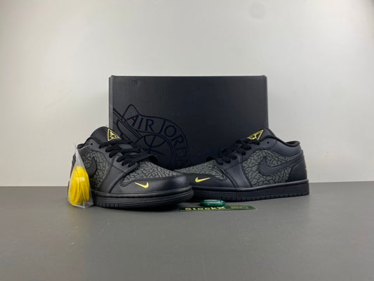 Nike Air Jordan 1 Retro Low SE "Black Elephant Print"