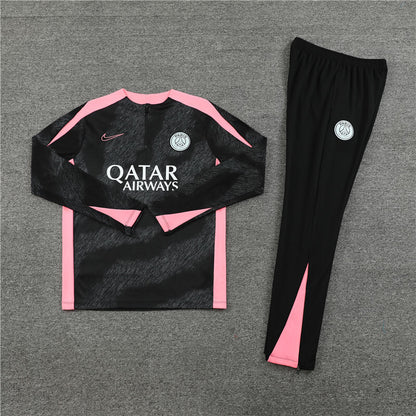 PSG 24/25 Tracksuit - Black & Pink