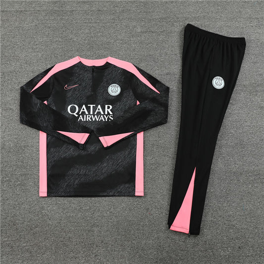 PSG 24/25 Tracksuit - Black & Pink