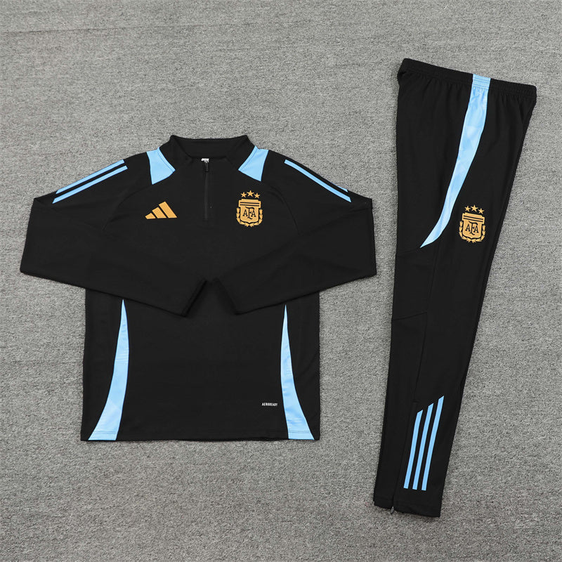 Argentina 24/25 Tracksuit - Black & Blue