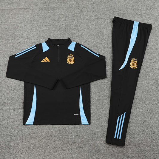 Argentina 24/25 Tracksuit - Black & Blue