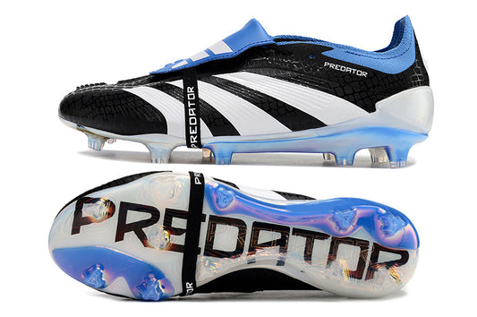 adidas predator elite, white/blue/black, available in FG (with laces and without), and with tongue.