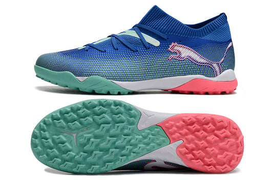 Puma future ultimate 7, blue/green, available in FG and turf.