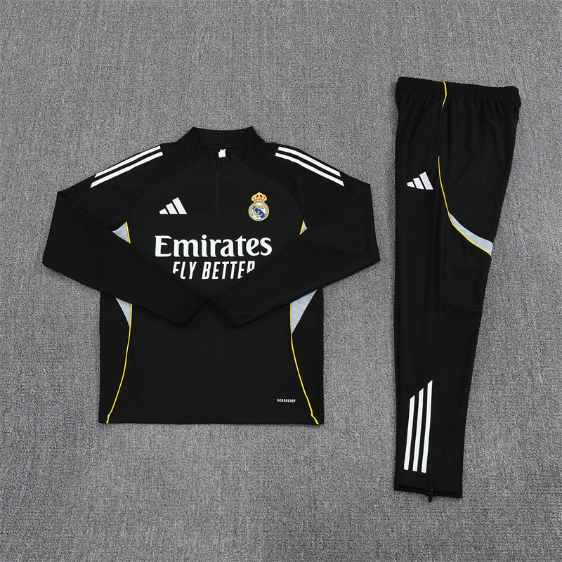 Real Madrid 25/26 Tracksuit - Black