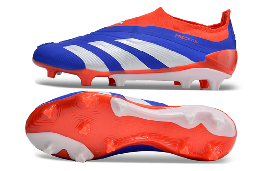 adidas predator elite fg laceless in blue/orange/white