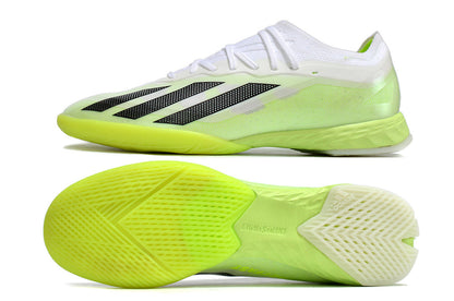 adidas x crazyfast elite futsal in light-green/white/black