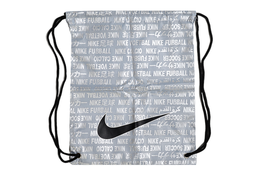 Nike Silver Football Drawstring Bag