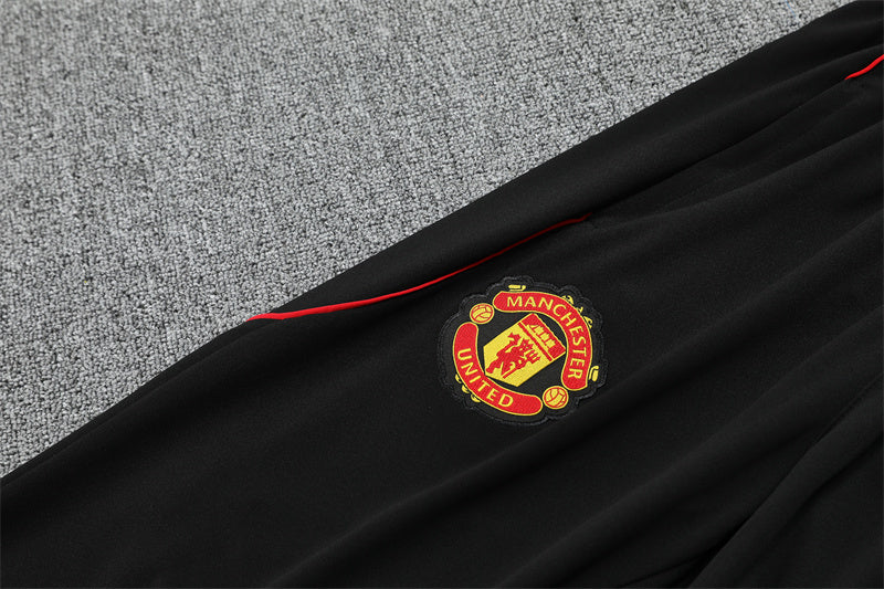 Manchester United 25/26 Tracksuit - Black & Red