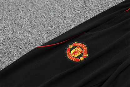 Manchester United 25/26 Tracksuit - Black & Red