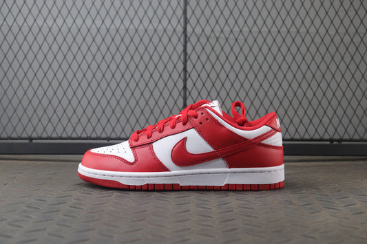 Nike dunk low university red, all sizes available.