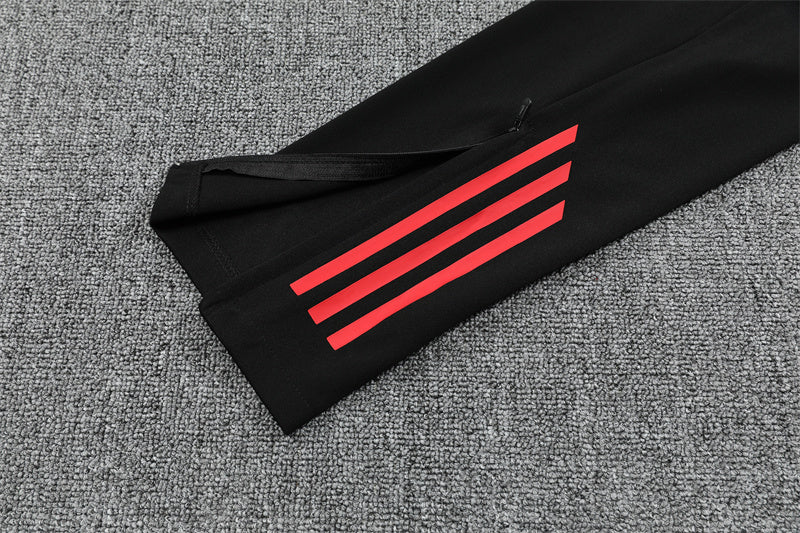 Manchester United 25/26 Tracksuit - Black & Red