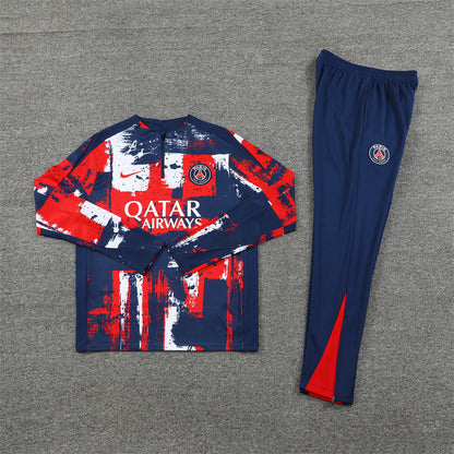 PSG 24/25 Tracksuit - Blue & Red