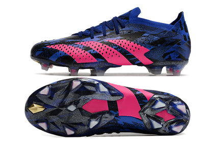 adidas predator elite fg in black/blue/pink