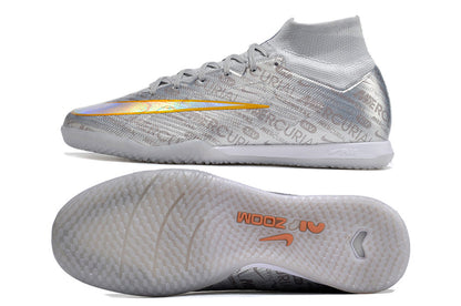 nike air zoom mercurial  superfly 9 elite futsal silver