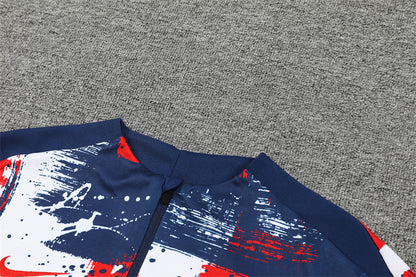 PSG 24/25 Tracksuit - Blue & Red
