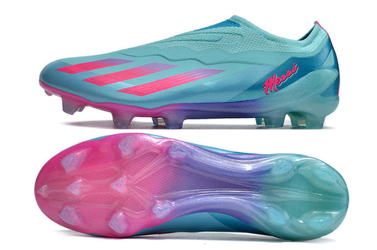 adidas x crazyfast elite fg laceless in pink/blue