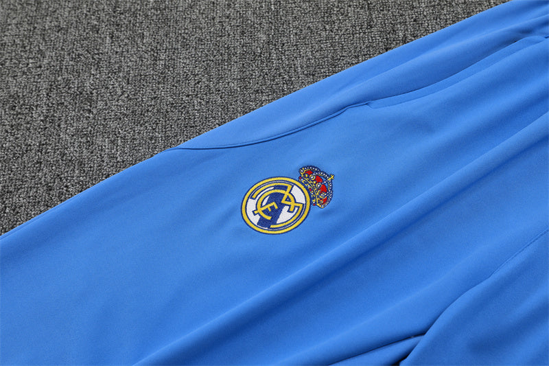 Real Madrid 25/26 Tracksuit - White & Blue