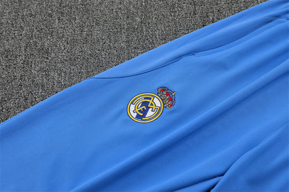 Real Madrid 25/26 Tracksuit - White & Blue