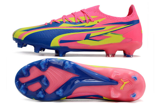 Puma ultra ultimate, pink/blue/yellow, available in FG.