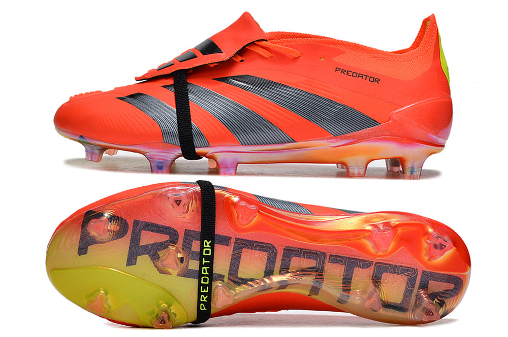 adidas predator elite fg with tongue in orange/black