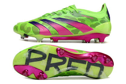 adidas predator elite fg in green/pink