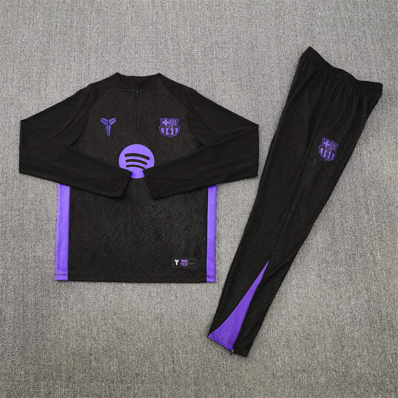 Barcelona 25/26 Tracksuit - Black Mamba