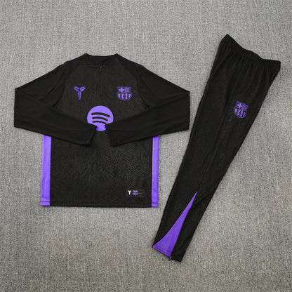 Barcelona 25/26 Tracksuit - Black Mamba