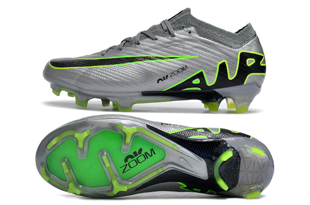nike air zoom mercurial vapor 15 elite fg black/grey