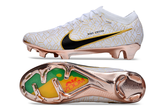 nike air zoom mercurial vapor 15 elite fg white/gold