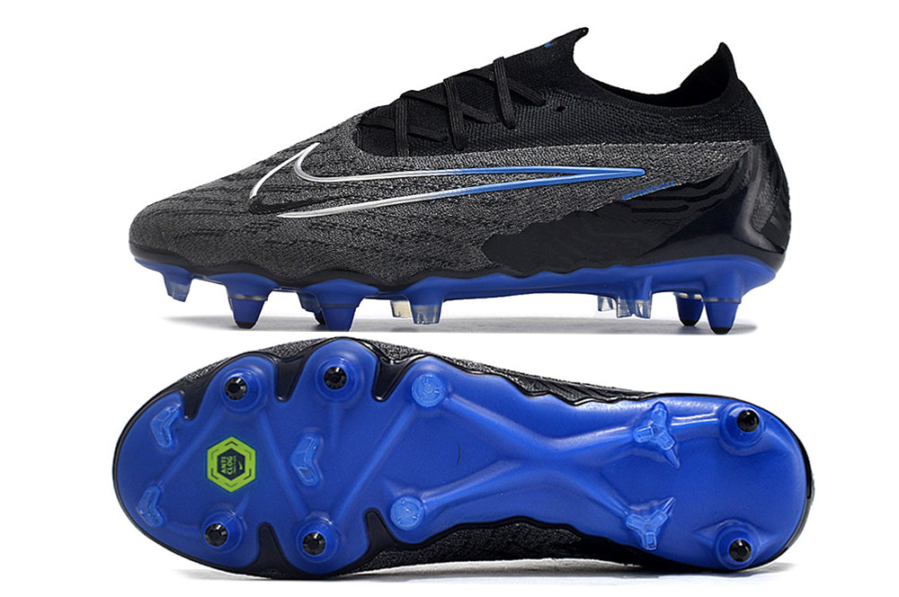 nike phantom gx elite low metal-sg black/blue