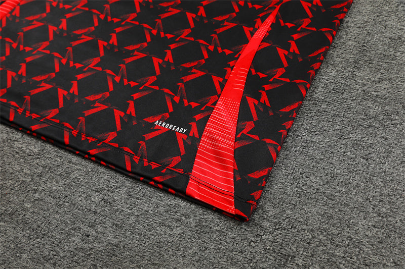 Manchester United 24/25 Tracksuit - Black & Red