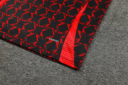 Manchester United 24/25 Tracksuit - Black & Red