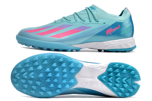 adidas x crazyfast elite turf in blue/pink