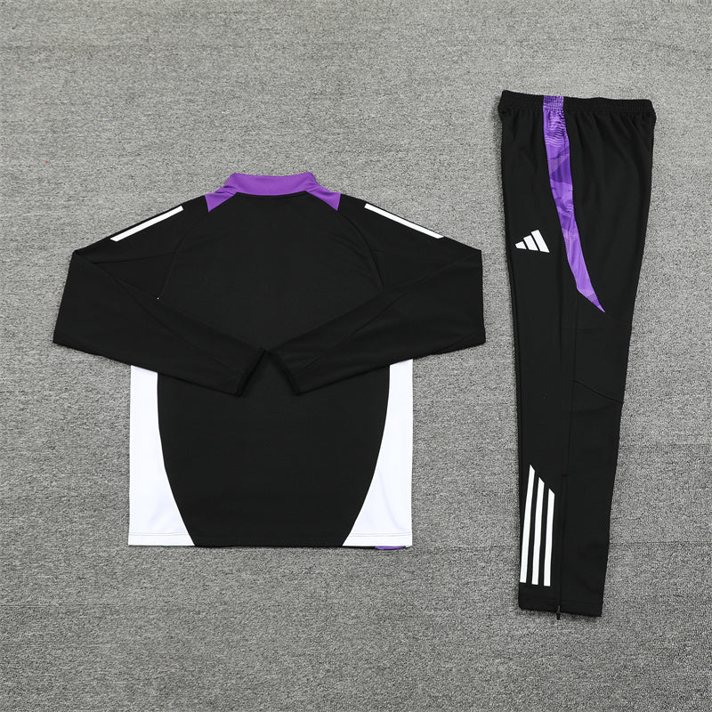 Real Madrid 24/25 Tracksuit - Black