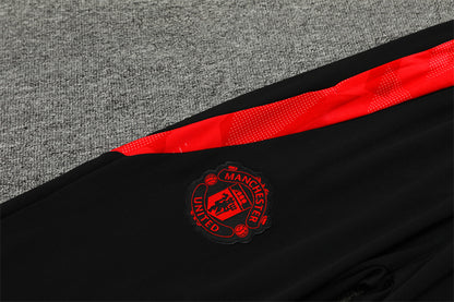 Manchester United 24/25 Tracksuit - Black & Red