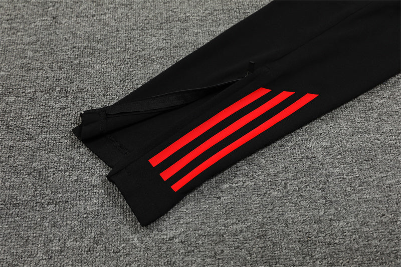 Manchester United 24/25 Tracksuit - Black & Red