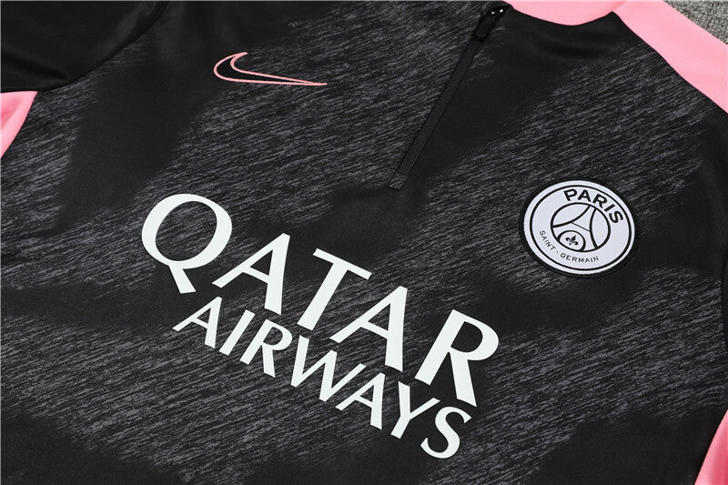 PSG 24/25 Tracksuit - Black & Pink