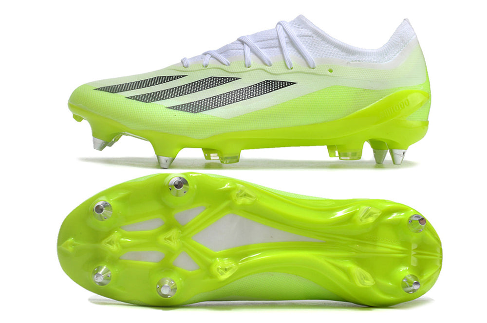 adidas x crazyfast elite metal-sg in light-green/white/black