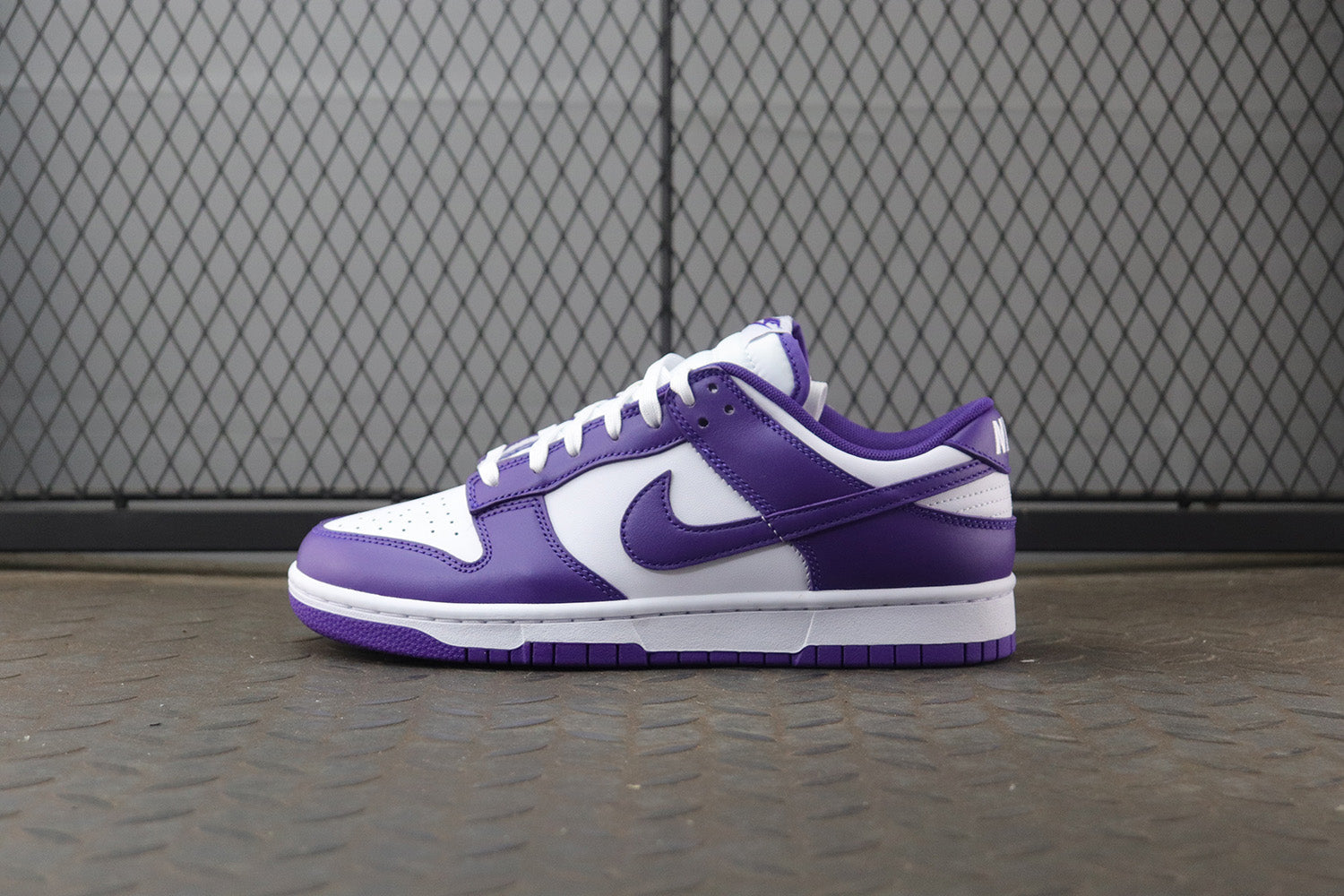 Nike dunk low court purple, all sizes available.