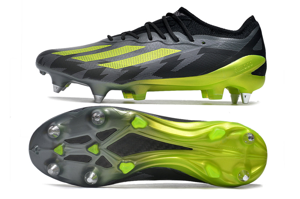 adidas x crazyfast elite sg-metal in black/green