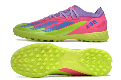 adidas x crazyfast elite turf in green/pink/blue